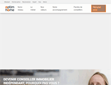 Tablet Screenshot of optimhome-recrutement.com